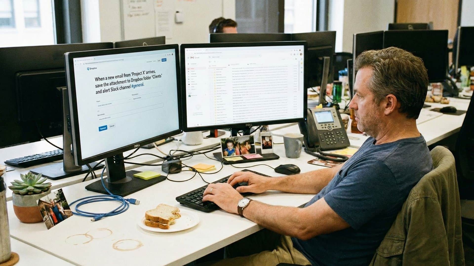 corporate office ai automation workstation