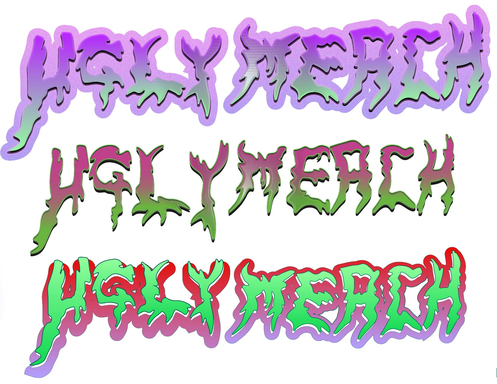 Ugly Merch logo variación