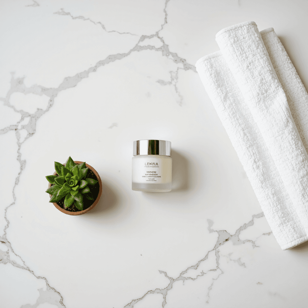 product photography of jar of moisturizer cream