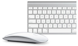 Screenshot of a wireless keyboard and mouse 