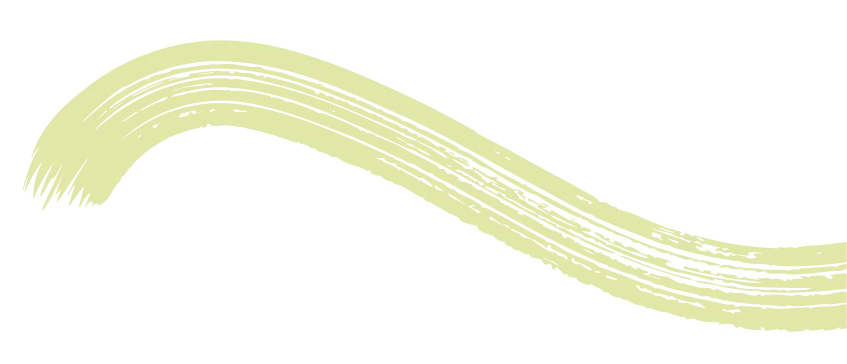 Deko Bild grüne geschwungene Linie