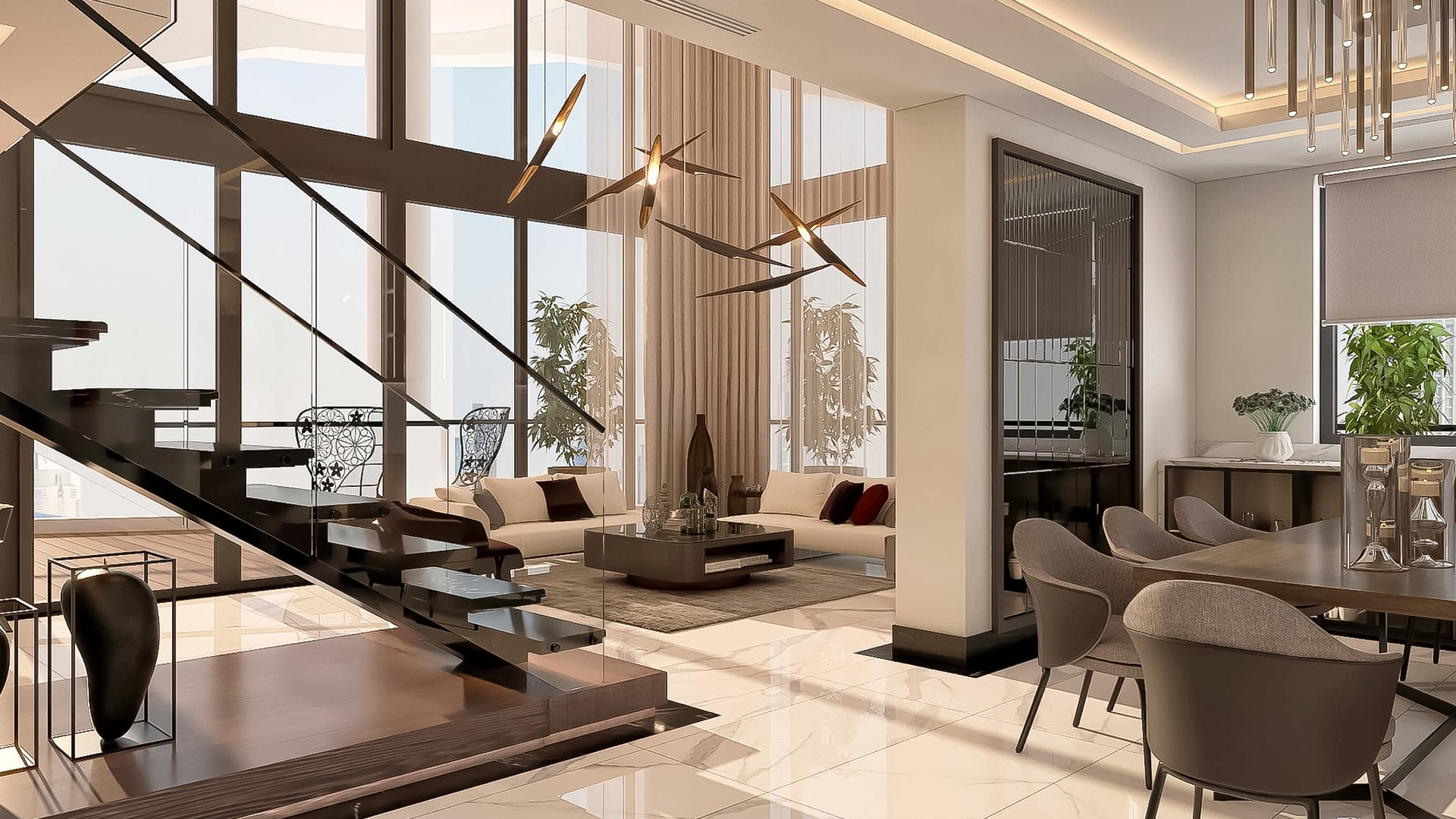 105 Residences Living Room