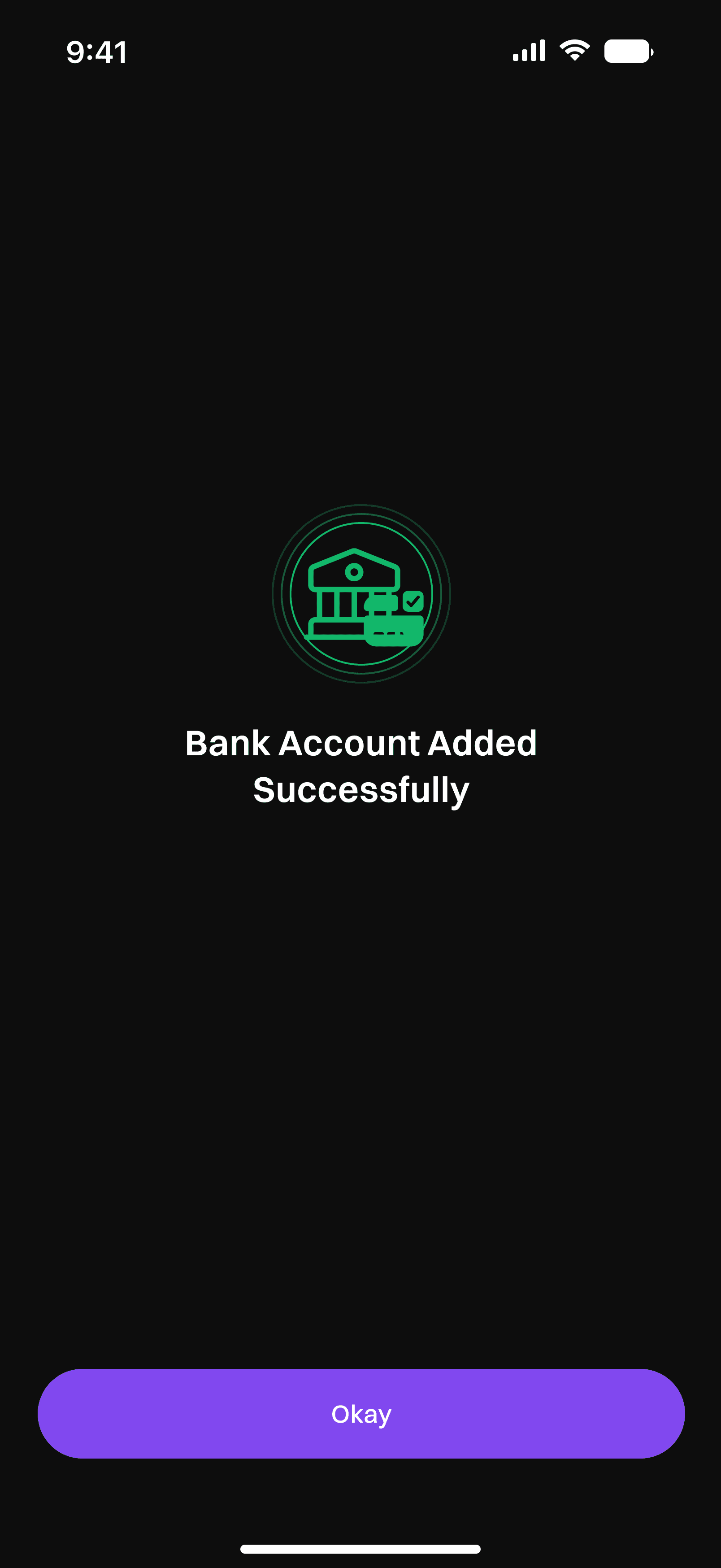Dashboard & Add Bank, screen 4