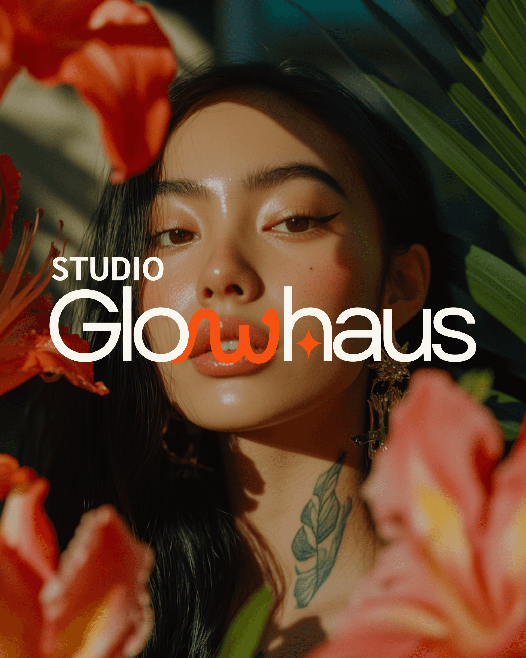 a woman holding a red flower