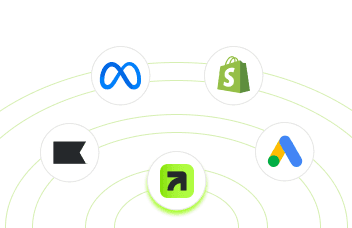 Logos of tools outward, illustrating easy integration with no engineering required.