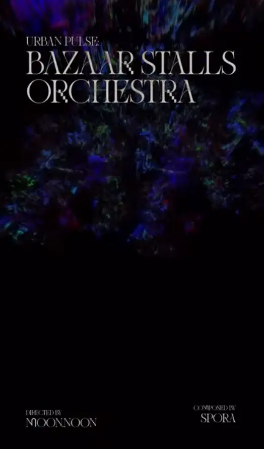 Urban Pulse: Bazaar Stalls Orchestra Poster