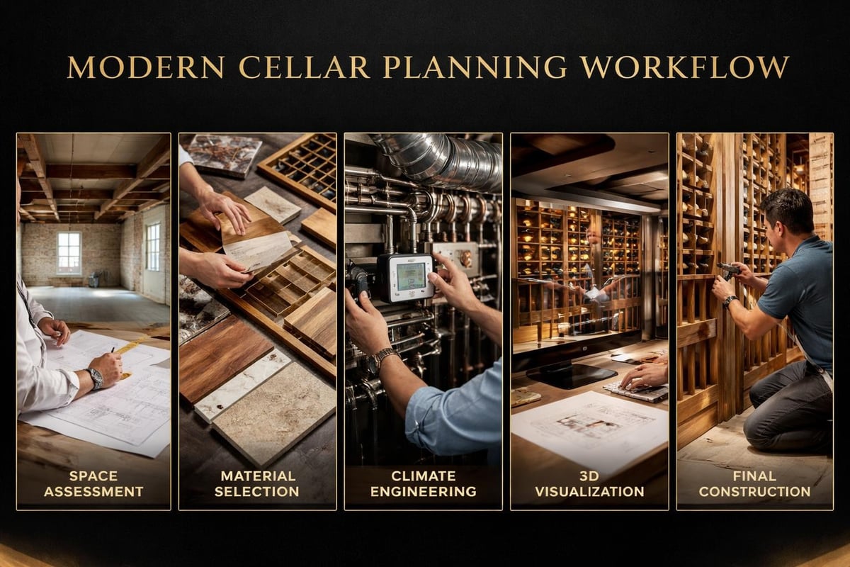 Wine cellar planning process