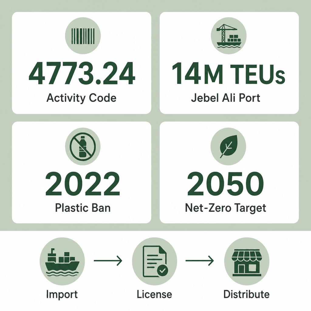 Infographic: How to Get a Biodegradable & Compostable Products Trading License in Dubai