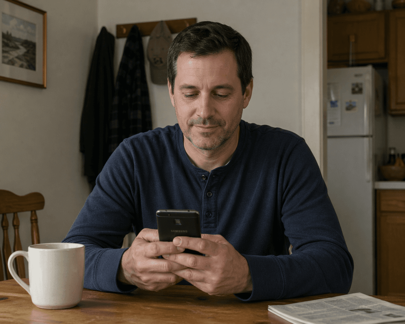 gray Samsung smartphone