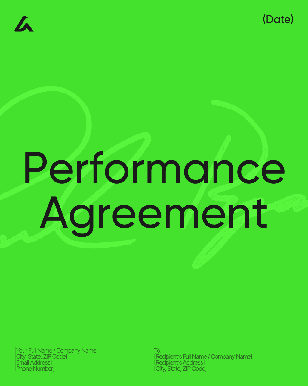 Performance Agreement 