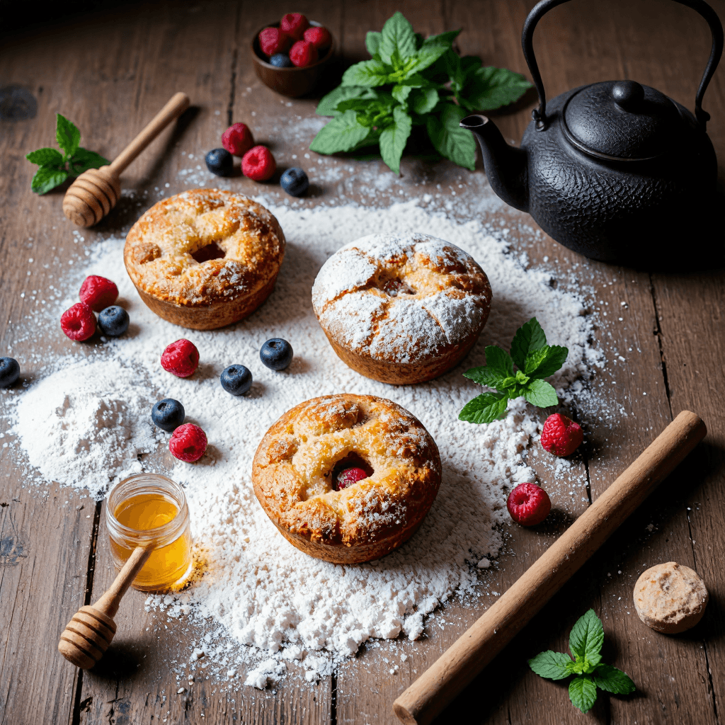 product photography of Gourmet baked goods