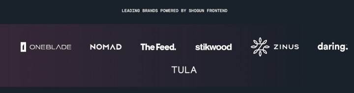 LEADING BRANDS POWERED BY SHOGUN FRONTEND