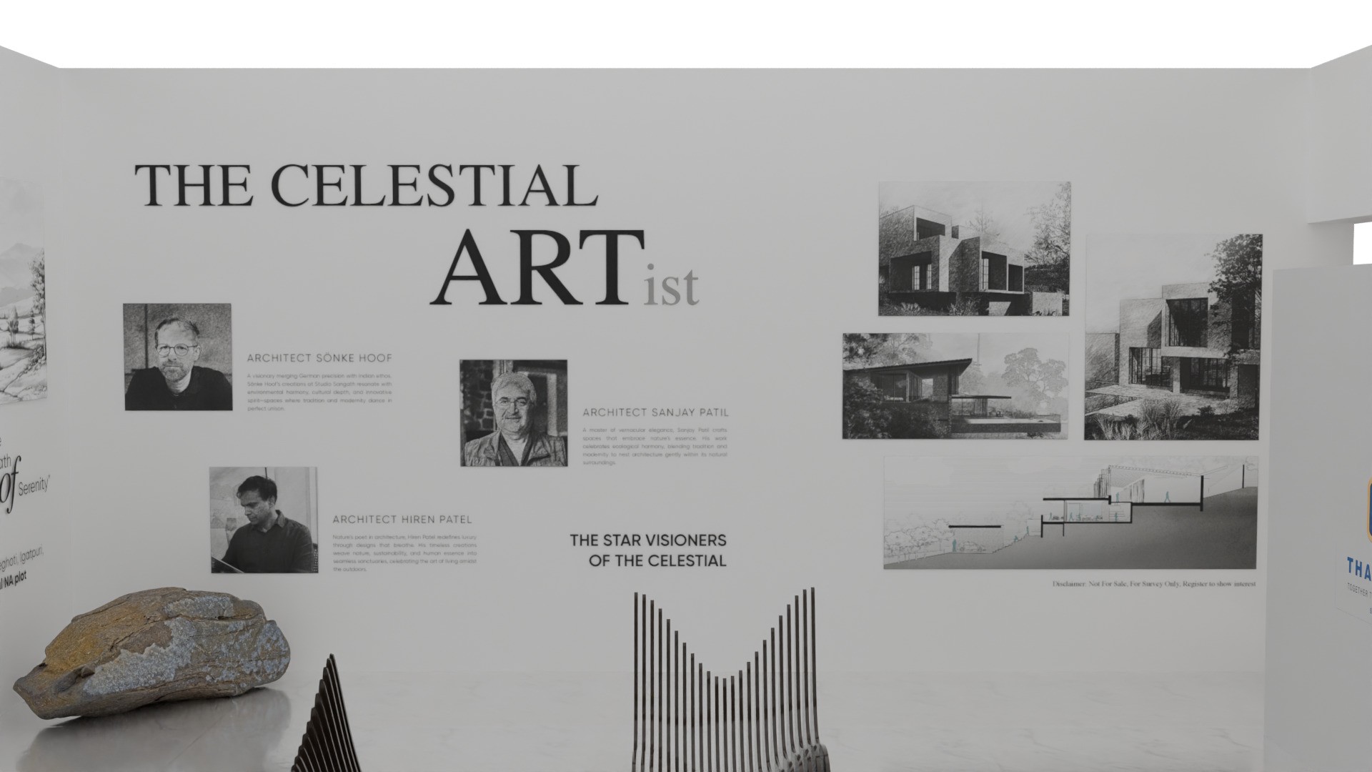 Stall Design 3D RenderEnterance Hoarding Design For CREDAI Shelter