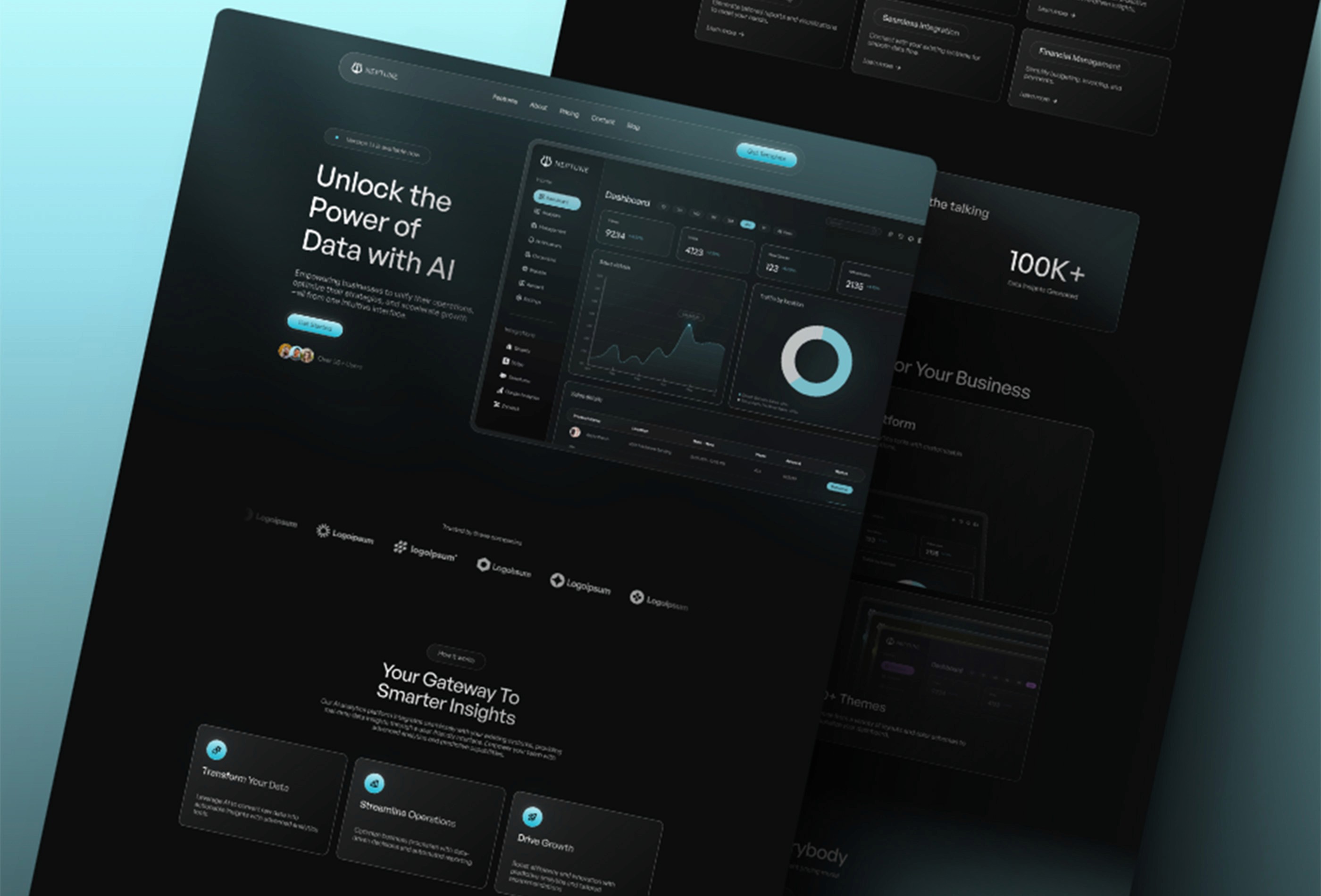 Neptune — 动效 SaaS 产品官网设计灵感