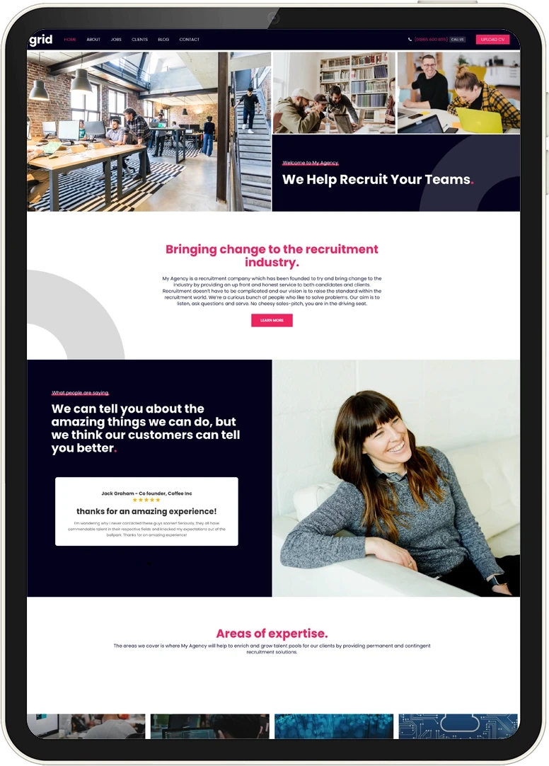 Recsite website template