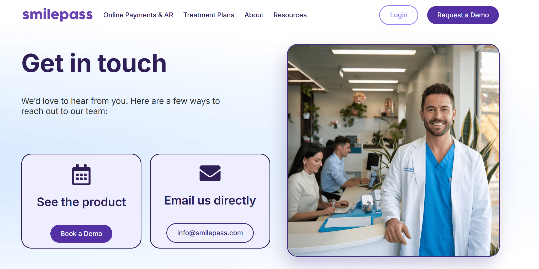 Smilepass Contact Us Page