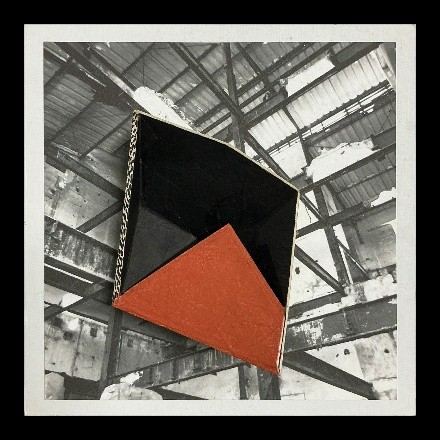 herd of sheep on road painting