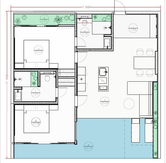 A new 2-bedroom villa in Ubud