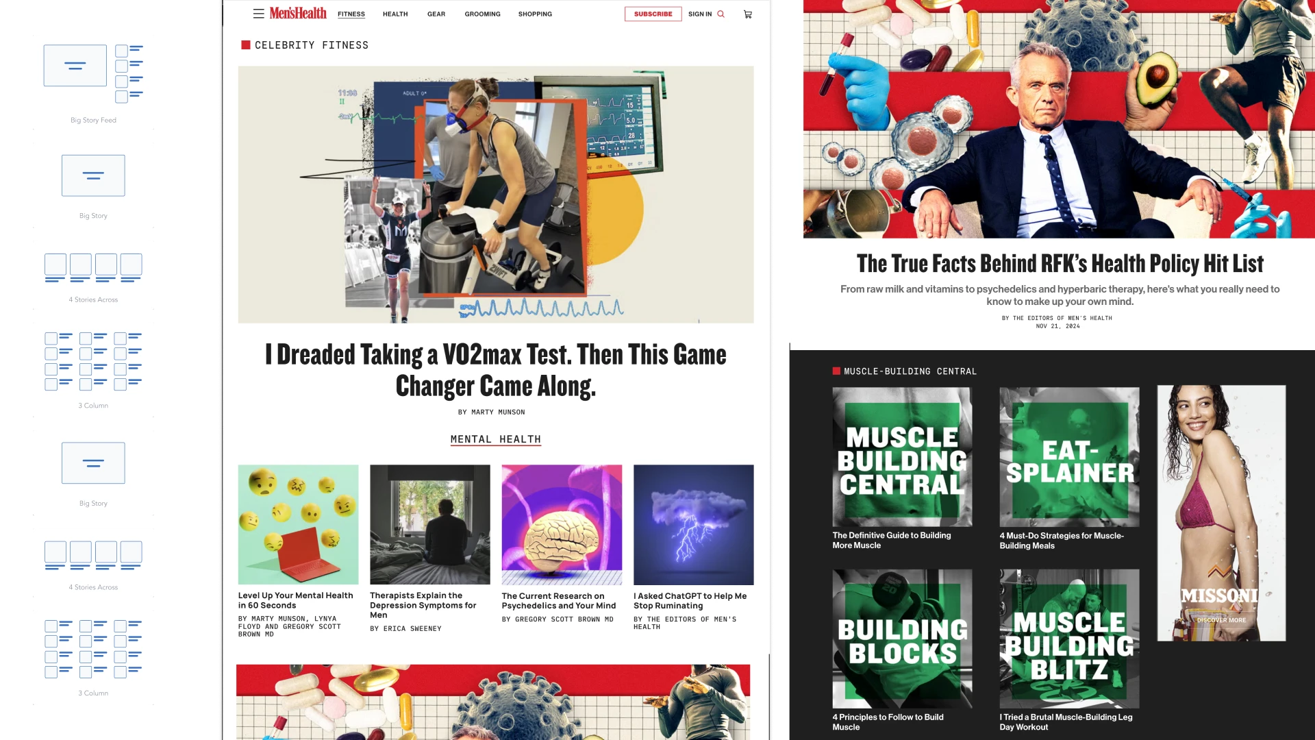 Mens Health Custom Feeds Editor + Published Feed