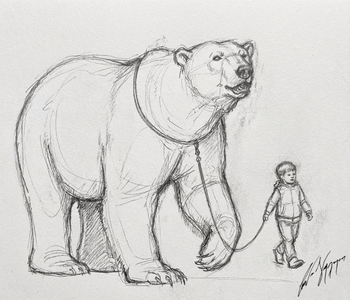 A Safer World - Pencil Sketch