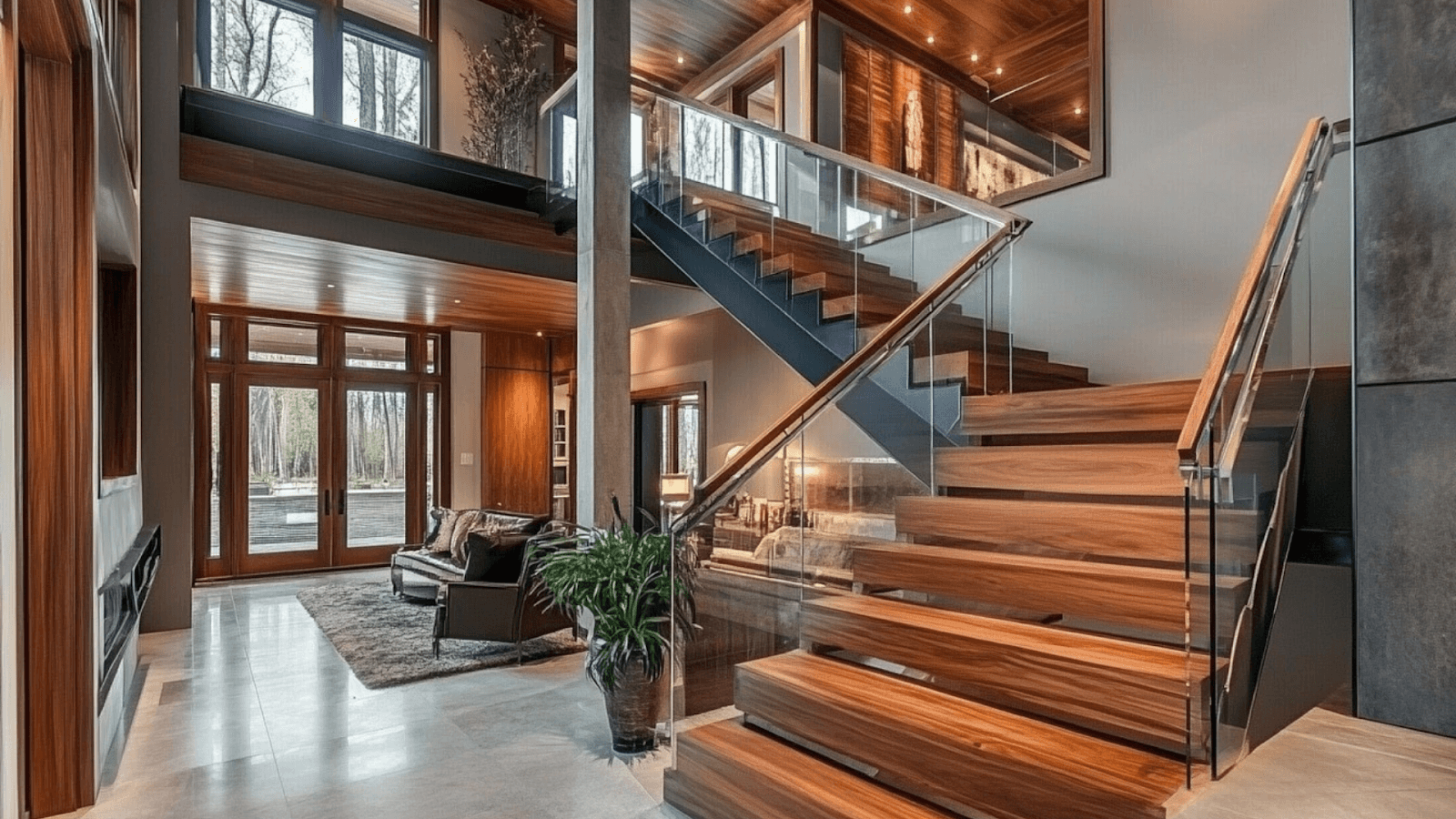 Warm Wood-Toned Duplex