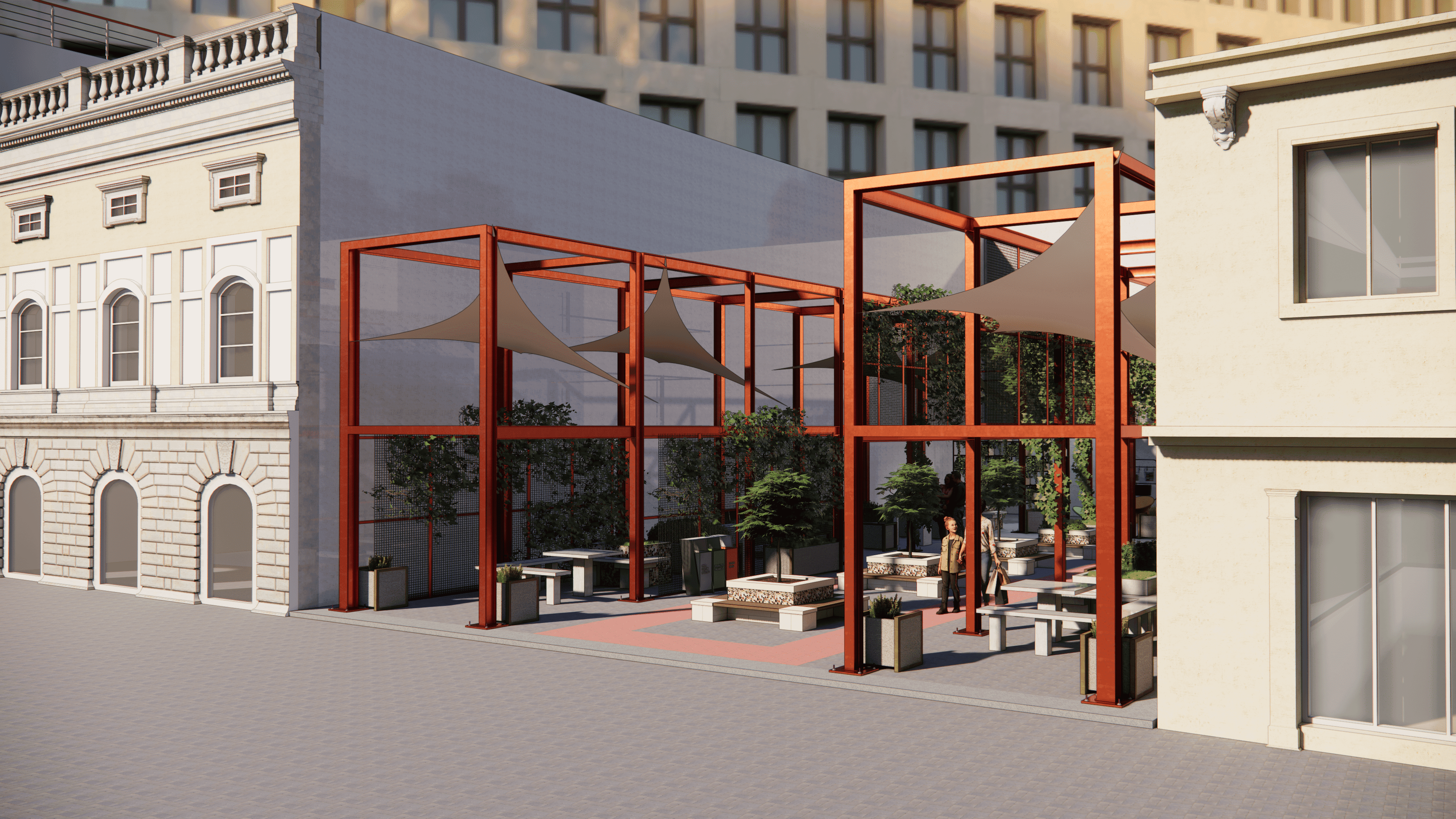 White levitating spheres