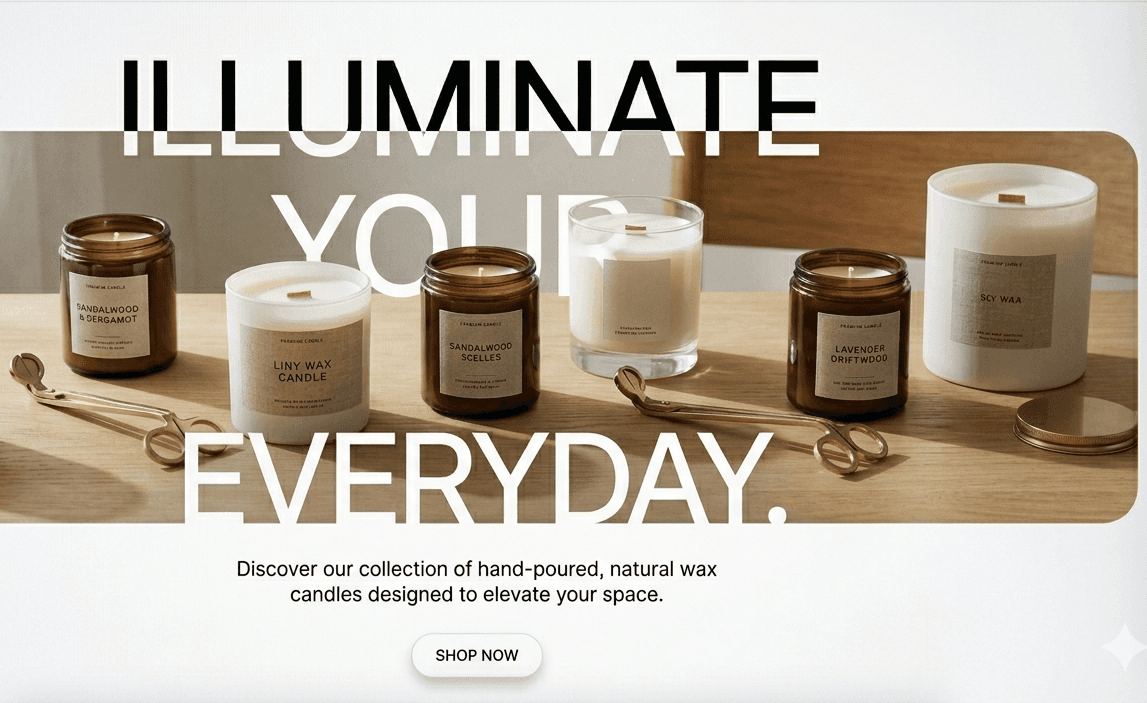 Premium Candles Shopify Brand  $792K revenue, $135K profit, 17% margins