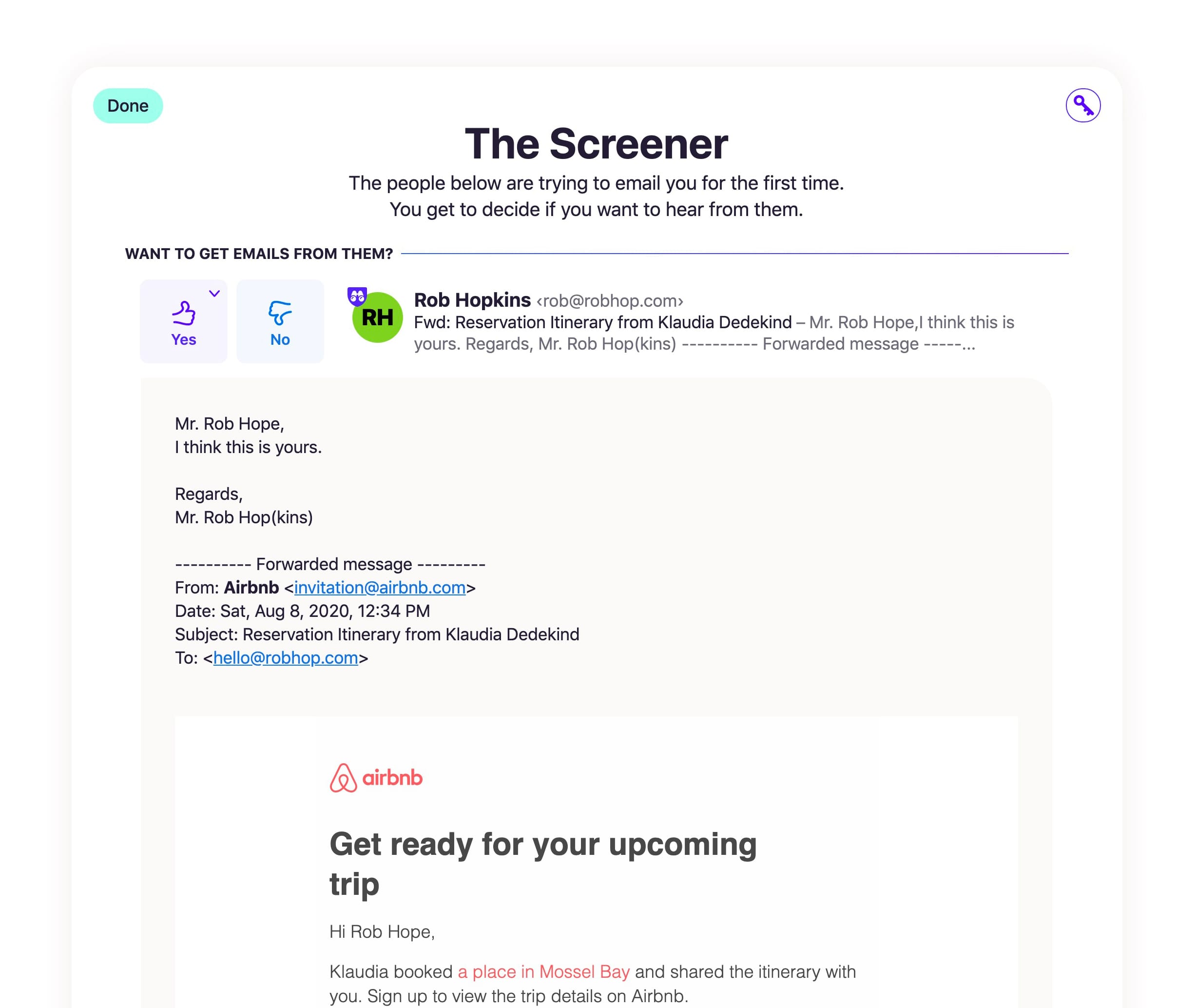 Hey email exchange