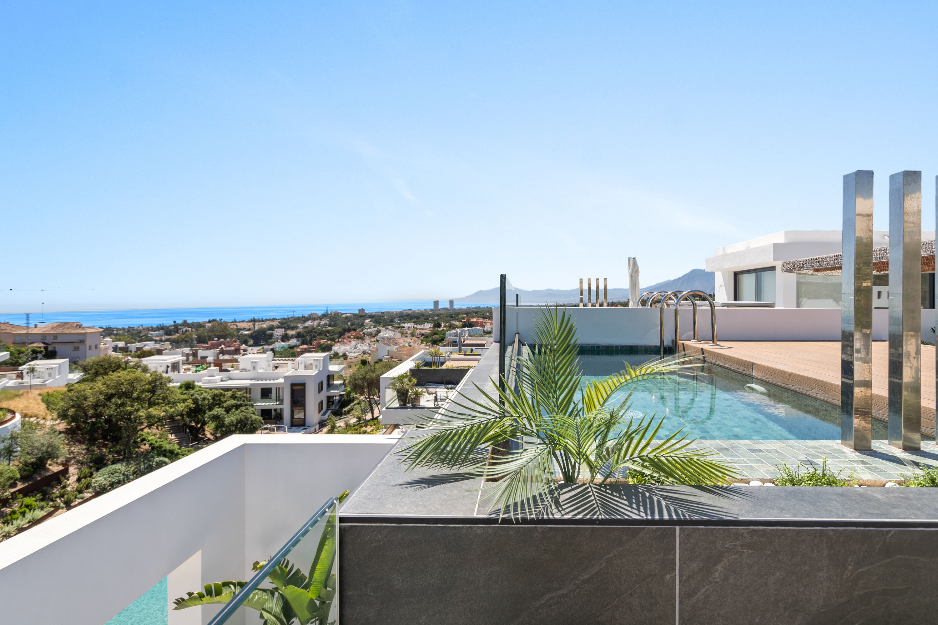 marbella holiday home with private rooftop pool