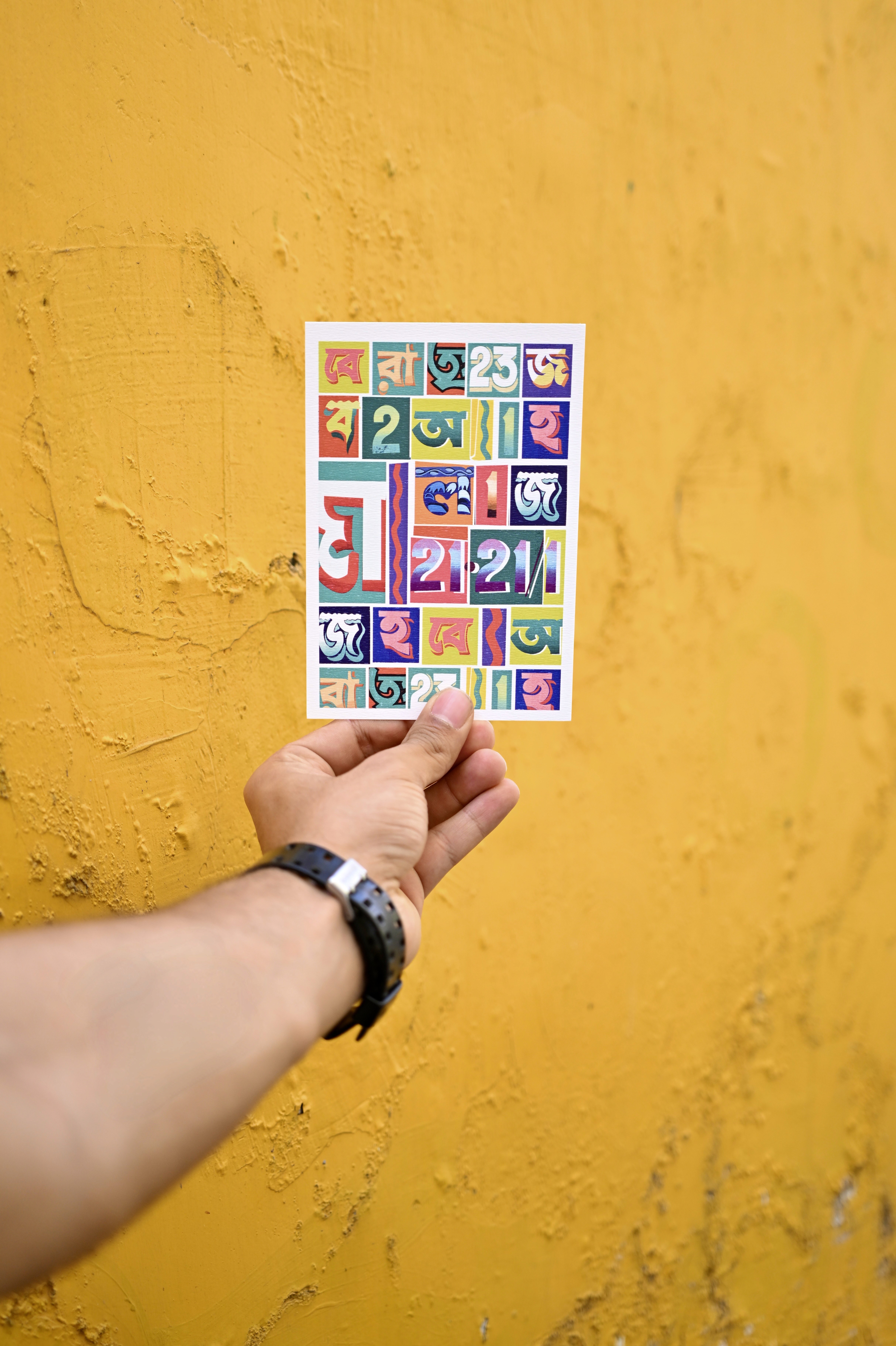 Moods of Type Postcard
