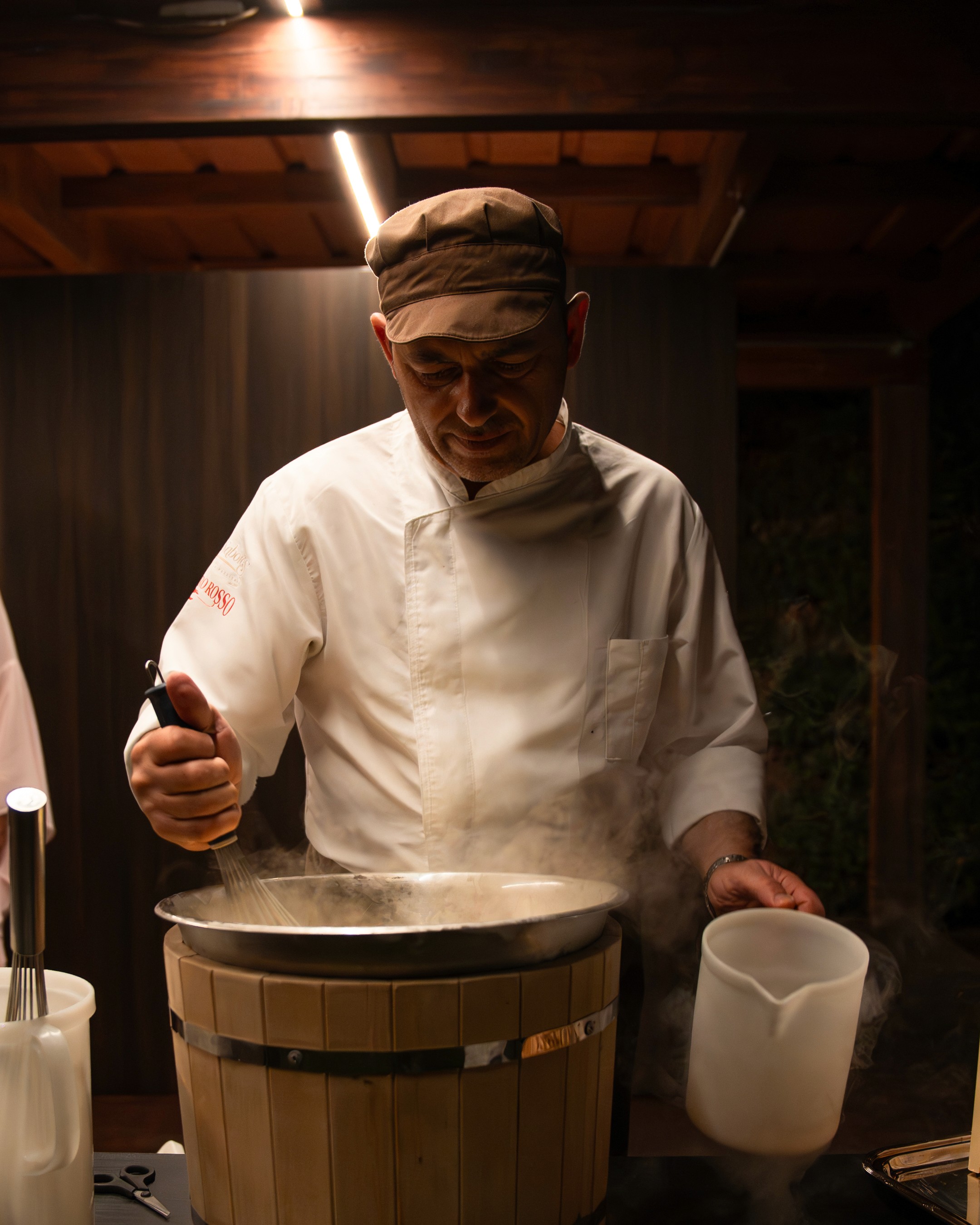 Woman portrait on red background