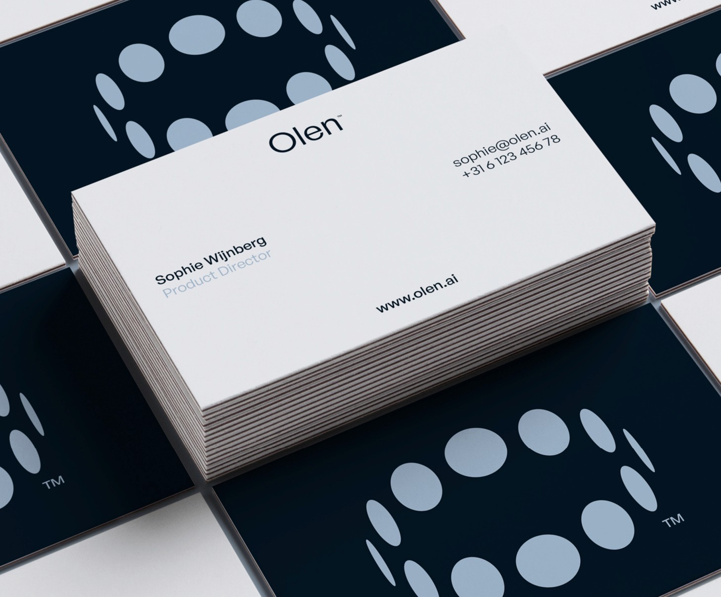 Businesscard design Olen by Typefool