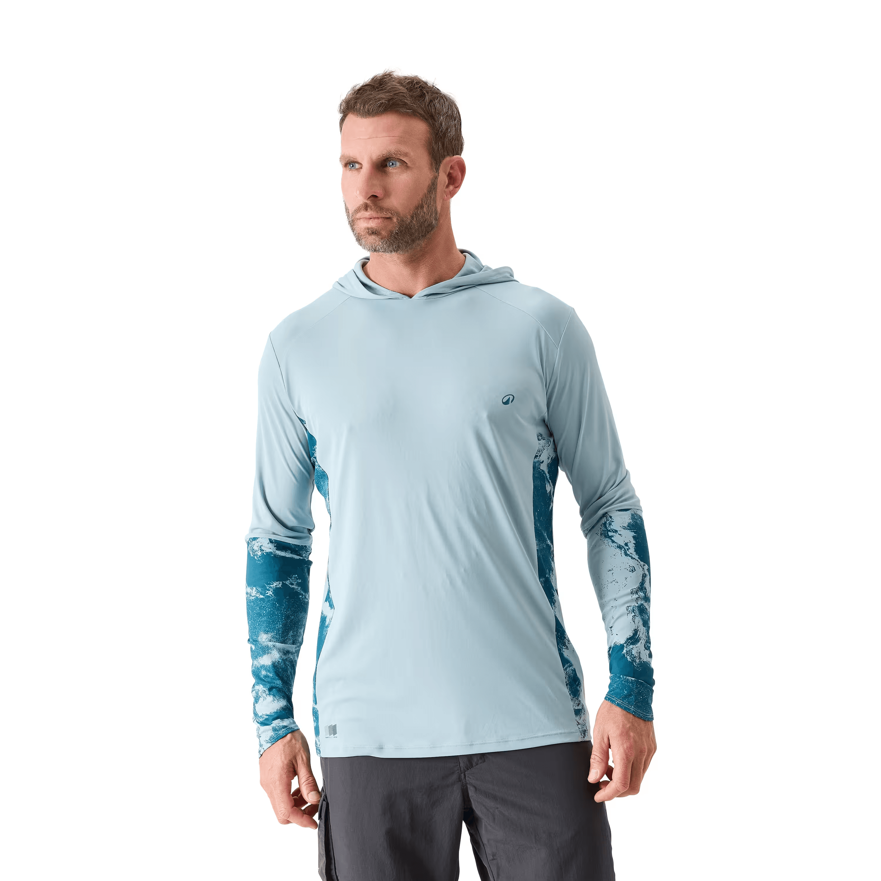FISHING SHIRT WITH UV PROTECTION blue