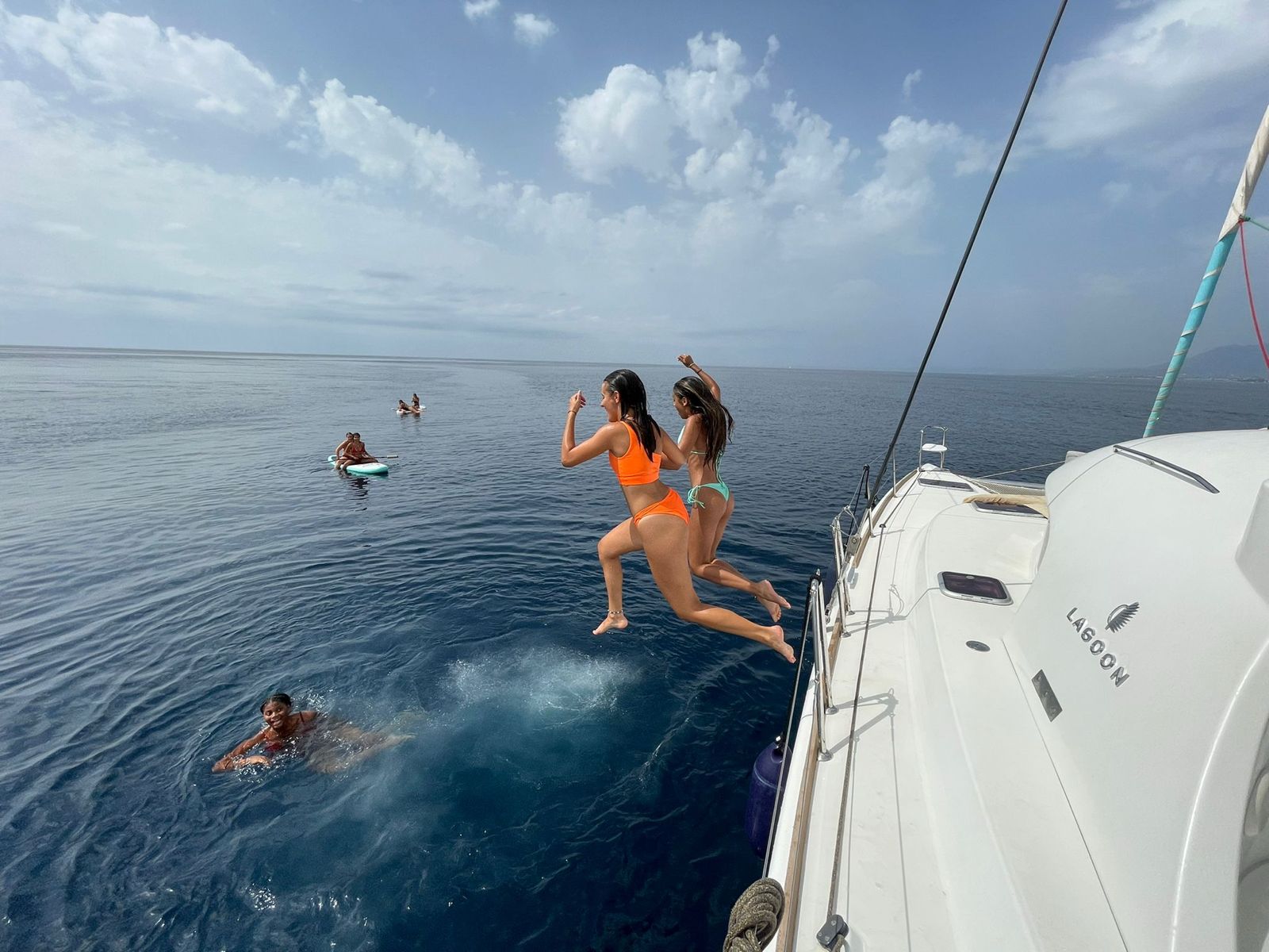 girls jumping