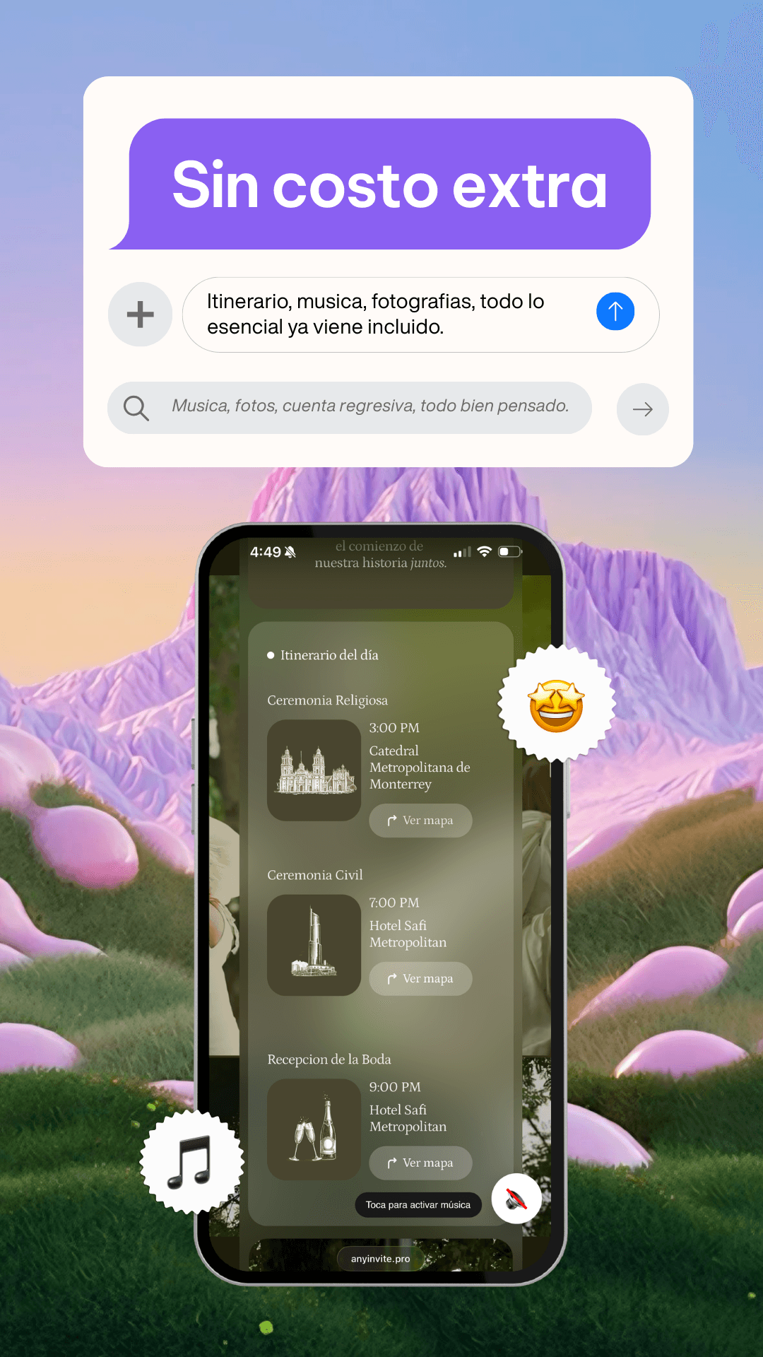 Dreamlike macro photograph of translucent wildflowers glowing in ethereal shades of neon pink and electric blue