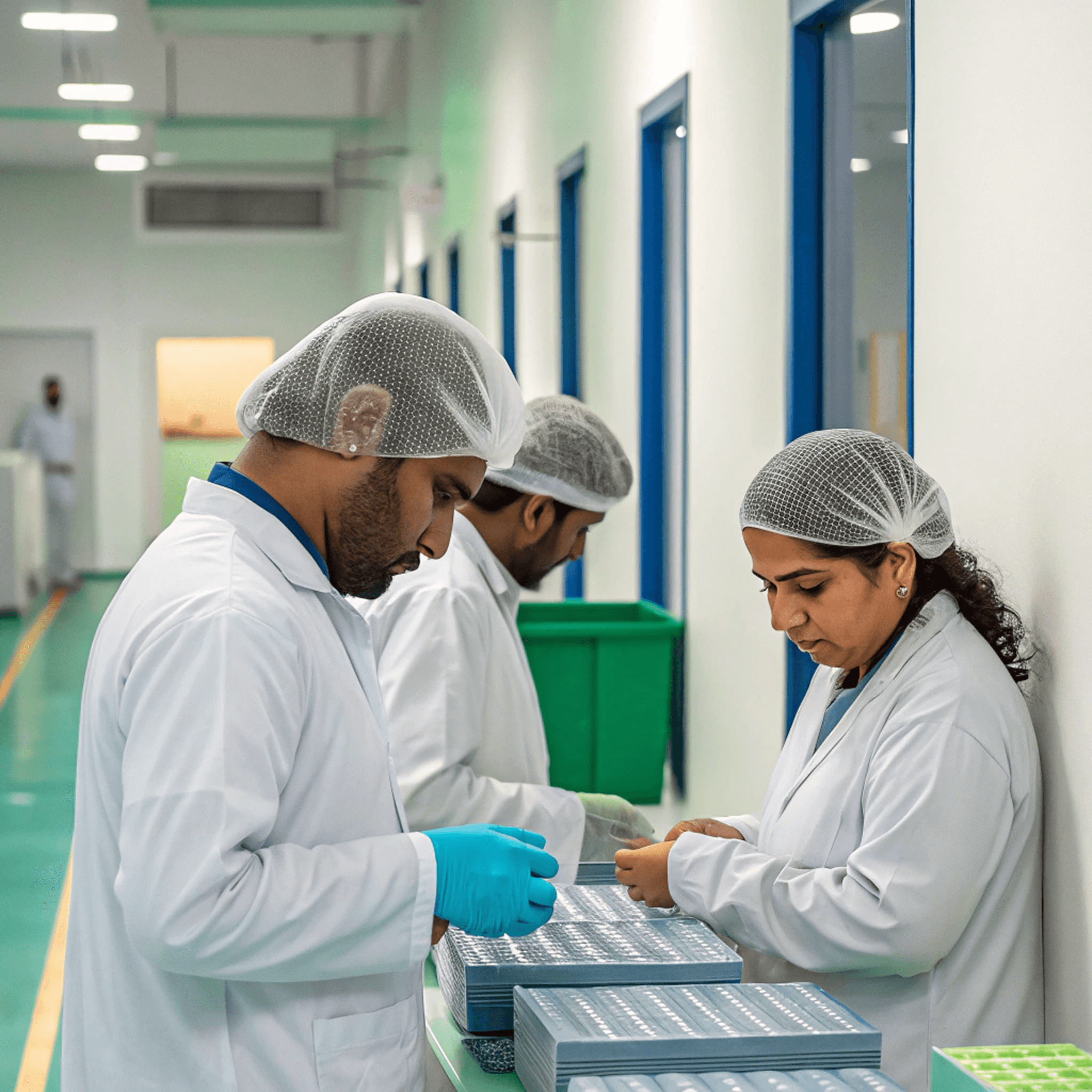 quality control pharmacist conducting pharmaceutical testing