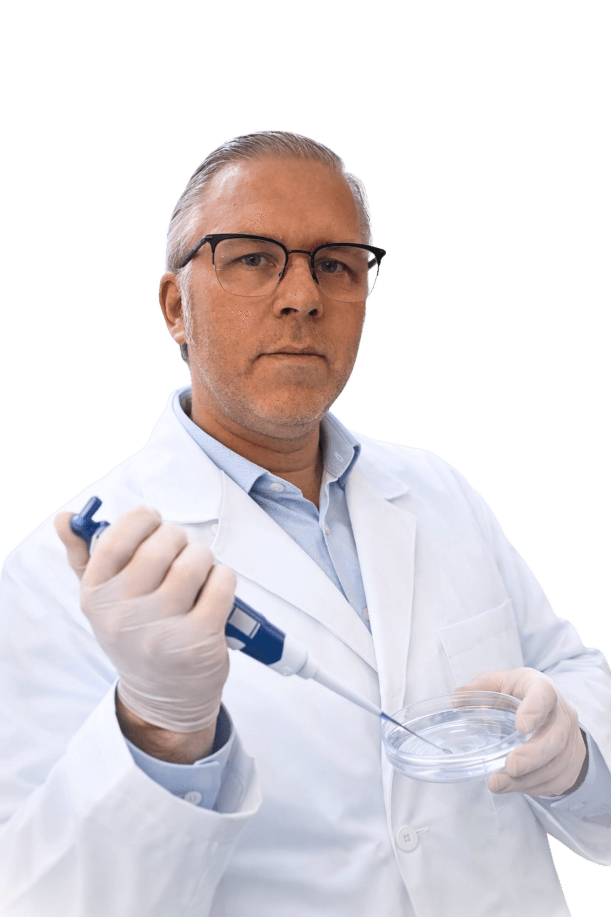 Andreas Schmitz im Laborkittel