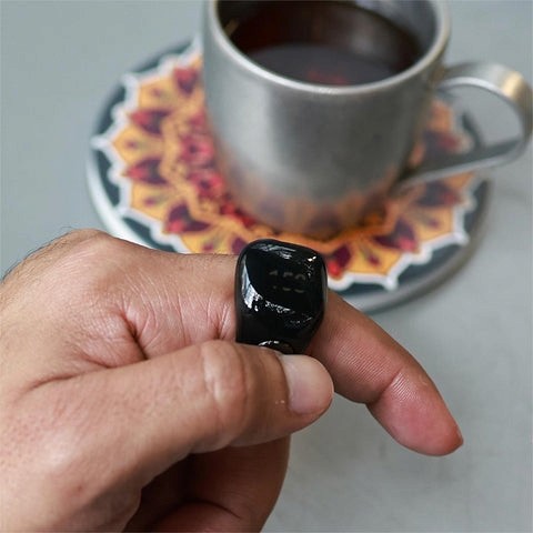zikr ring black