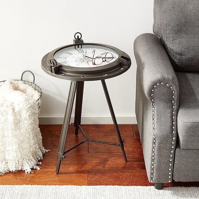 Elegant clock coffee table with modern appeal and high-quality craftsmanship.