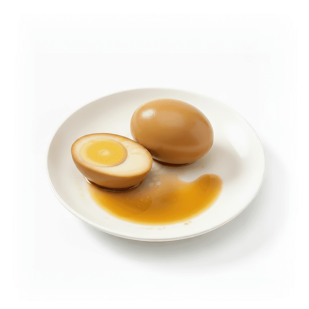 Marinated eggs with sauce for rice dishes