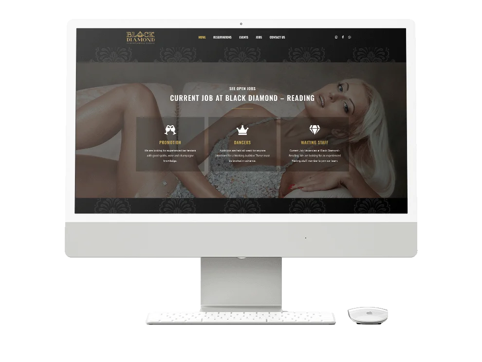 Mockup iMac - Black Diamond