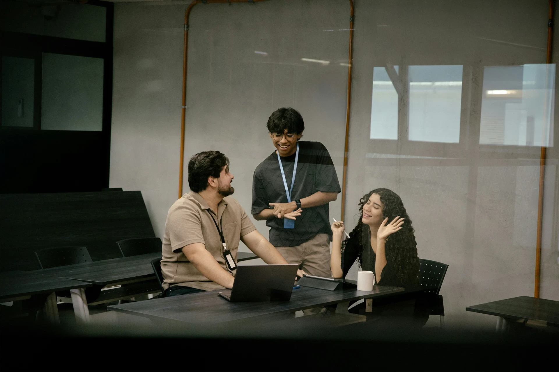 Goup of hiring managers comparing tech-enabled vs legacy