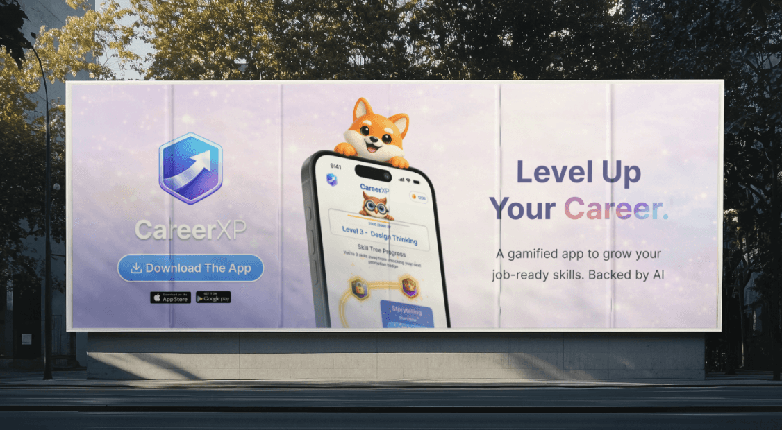 Confident woman in a tan suit holding a resume in a bright office, with colleagues working in the background.