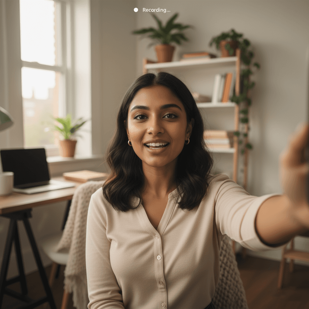 creator filming facebook ads that don’t look like ads for meta campaigns