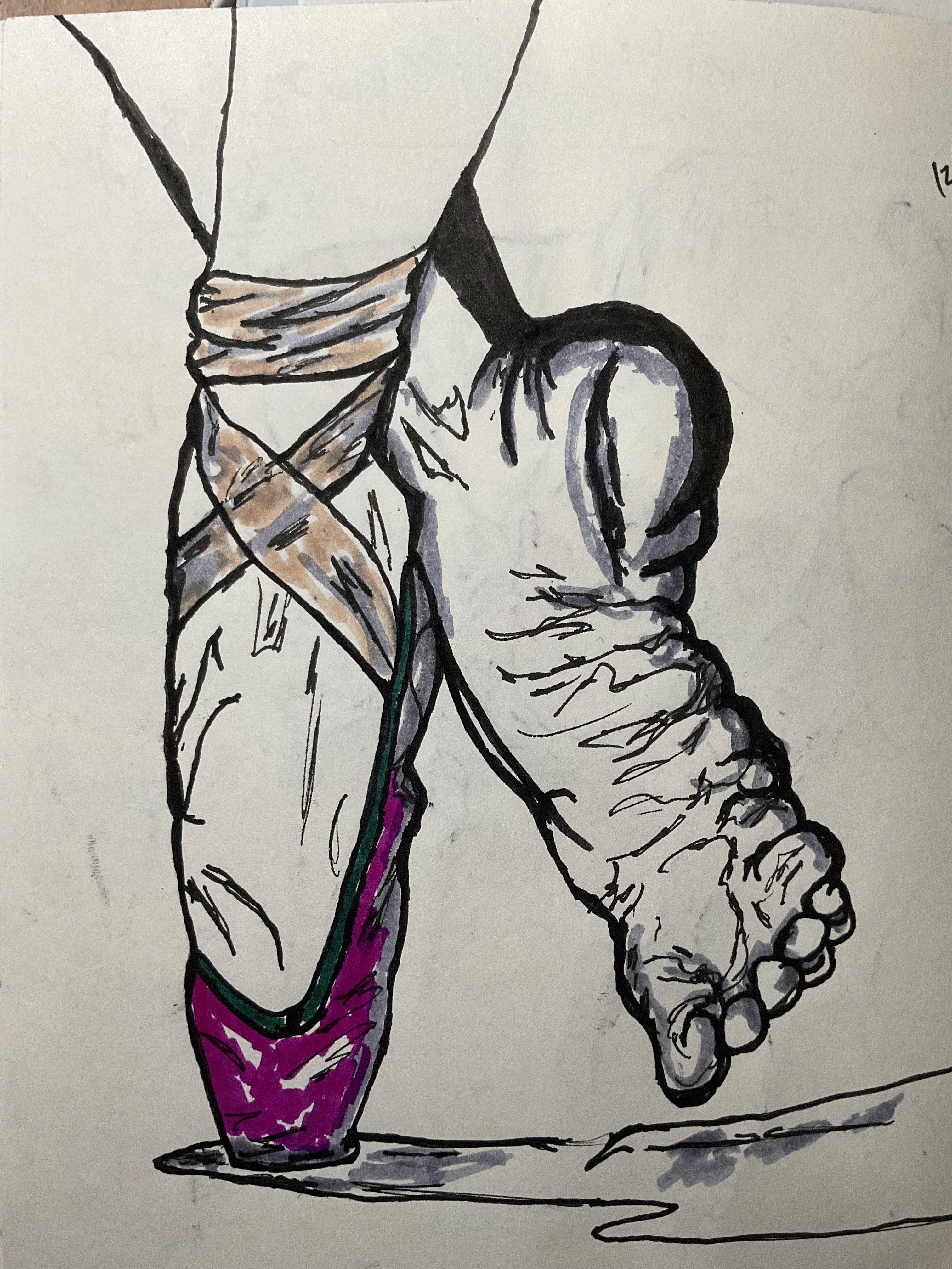 tiptoe