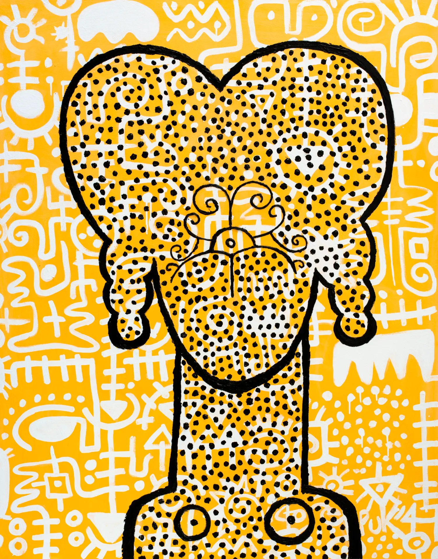 Asian Uboikpa (Hip Sista) #3 (2014). Acrylic on canvas. 48 in. × 60 in.