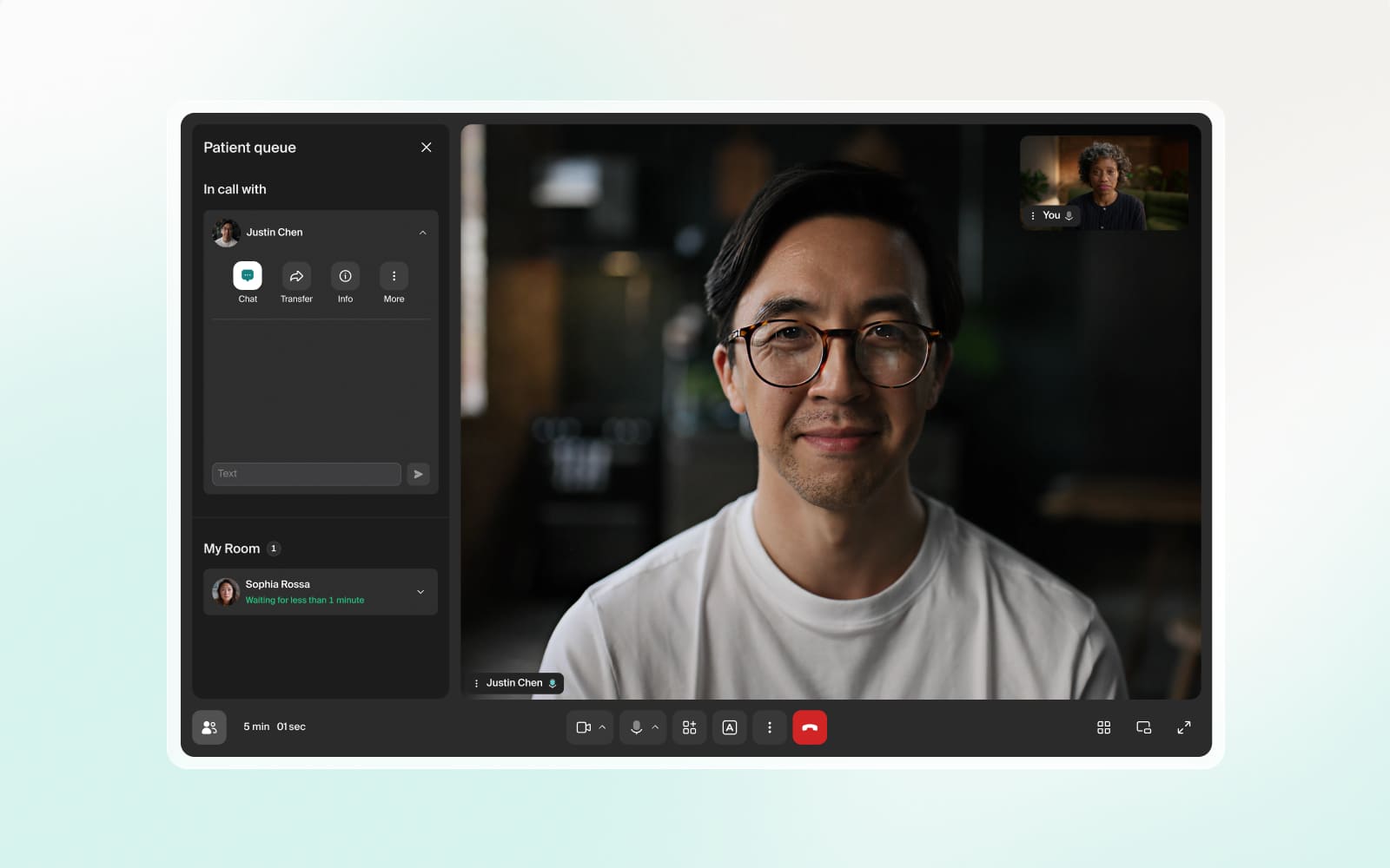 feature image of the new call layout