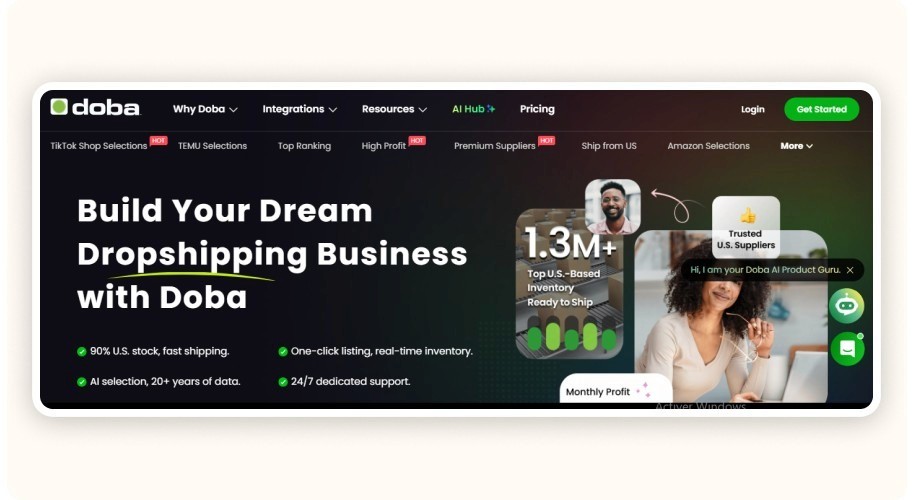 Doba – All-in-One Platform for Easier Supplier Management