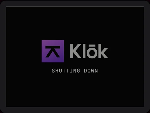 Klōk Privacy Hub shut down screen