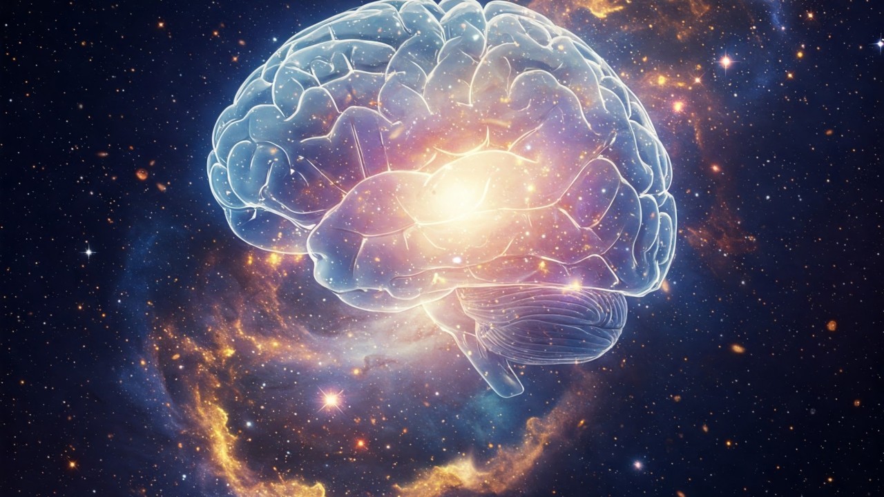 Glowing brain illustration representing subconscious thought and decision-making.